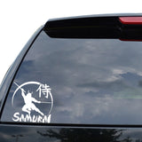 Sticker Vehicle Sticker Japanese Samurai Warrior Decal Soldier (13.2*13.1CM) Black/Silver Covering The Body Vinyl (Free Shipping)