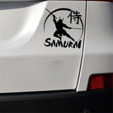 Sticker Vehicle Sticker Japanese Samurai Warrior Decal Soldier (13.2*13.1CM) Black/Silver Covering The Body Vinyl (Free Shipping)