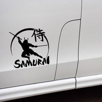 Sticker Vehicle Sticker Japanese Samurai Warrior Decal Soldier (13.2*13.1CM) Black/Silver Covering The Body Vinyl (Free Shipping)