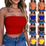 Sexy Casual Crop Top Vest Sleeveless Tube Tank Top (Free Shipping)