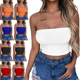 Sexy Casual Crop Top Vest Sleeveless Tube Tank Top (Free Shipping)