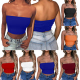 Sexy Casual Crop Top Vest Sleeveless Tube Tank Top (Free Shipping)