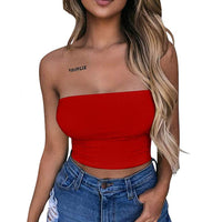 Sexy Casual Crop Top Vest Sleeveless Tube Tank Top (Free Shipping)