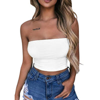 Sexy Casual Crop Top Vest Sleeveless Tube Tank Top (Free Shipping)