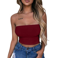 Sexy Casual Crop Top Vest Sleeveless Tube Tank Top (Free Shipping)