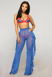 Ladies Sexy Transparent High Waist Mesh Beach Pants (Free Shipping)