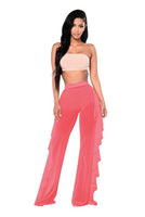 Ladies Sexy Transparent High Waist Mesh Beach Pants (Free Shipping)