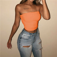 Sexy Casual Crop Top Vest Sleeveless Tube Tank Top (Free Shipping)