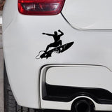 Stickers Surfing Wave Hawaii DecorVehicle Sticker Vinyl (14.1*10.9CM) Silhouette Extreme Movement (Free Shipping)