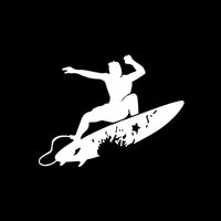 Stickers Surfing Wave Hawaii DecorVehicle Sticker Vinyl (14.1*10.9CM) Silhouette Extreme Movement (Free Shipping)