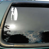 Sticker Female Surfer Decor (7.8*15.5CM) Vehicle Sticker Vinyl High Quality Accessories (Free Shipping)