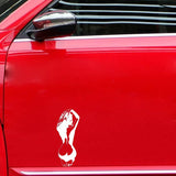 Sticker Hot Sexy Back Girl(5.9*14.8CM) Vehicle Sticker Decor Vinyl Black Silver (Free Shipping)