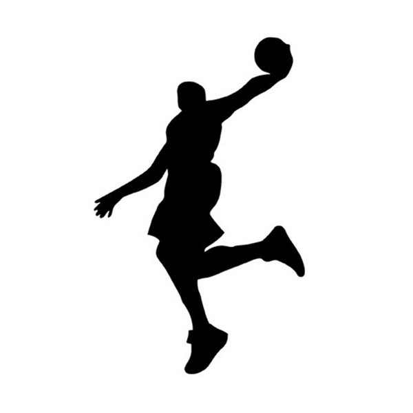 Sticker 10*16CM Basketball Players Car Sticker Cool Sports Personality Reflective Car Stickers And Decals (Free Shipping)